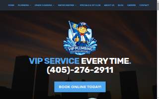 Vip Plumbing Ok website