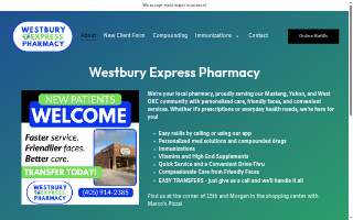 Westbury Express Pharmacy website