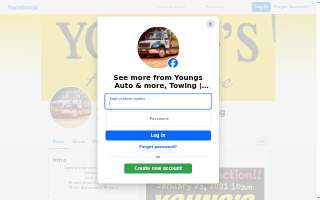 Youngs Auto & More Towing website