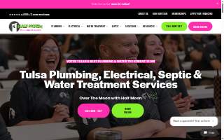 Half Moon Plumbing & Electric of Owasso website