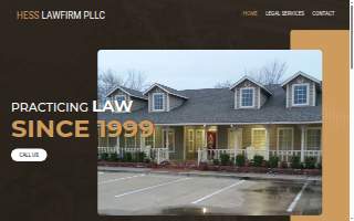 Hess Law Firm website