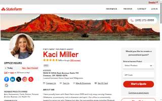 Kaci Miller - State Farm Insurance Agent website