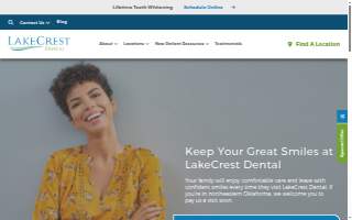 LakeCrest Dental of Owasso website