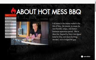 Scavo Hot Mess BBQ website