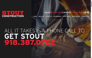 STOUT Construction, Inc website