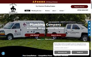 Trails End Plumbing Services website