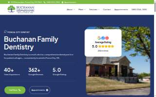 Buchanan Family Dentistry website