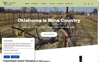 Twisted and Tangled Winery website