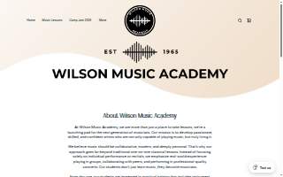 Wilson Music Academy website