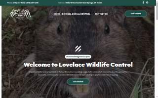 Lovelace Wildlife Control website