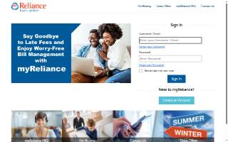 Reliance Home Inspection Service, LLC website
