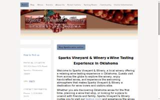 Sparks Vineyard & Winery website