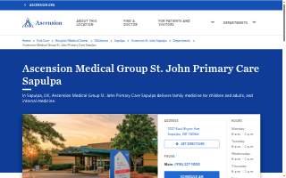 Ascension Medical Group St. John Primary Care Sapulpa website