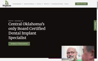 Hopkins Dental Clinic website
