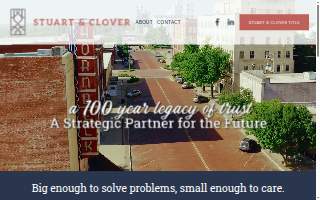 Stuart & Clover website