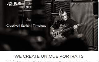 Josh Dean Photography website