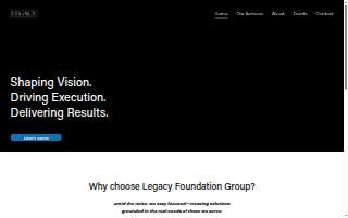 Legacy Foundation Group website