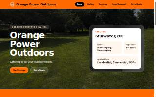 Orange Power Outdoors website