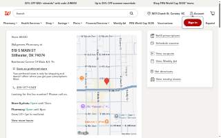 Walgreens website