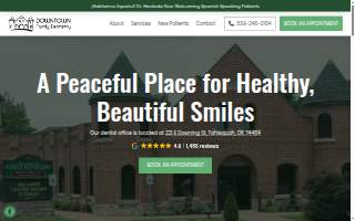 Downtown Family Dentistry website