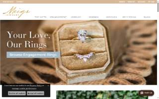 Meigs Jewelry website