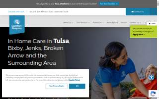 Comfort Keepers Home Care of Tulsa website