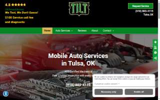 Tilt Mobile Mechanic website