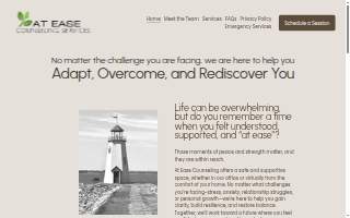 At Ease Counseling Services website