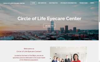 Circle of Life Eyecare website