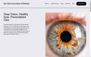 Eye Care Associates of Bethany website