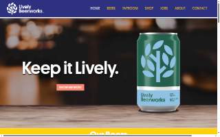 Lively Beerworks website