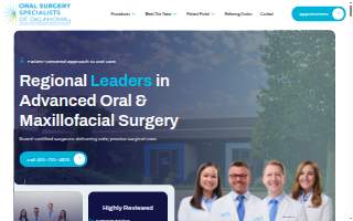 Oral Surgery Specialists of Oklahoma website