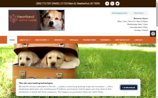 Heartland Animal Hospital website