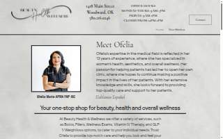 Beauty Health Wellness Ofelia Marin, APRN, FNP-BC website