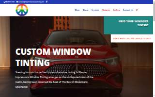 Impressions Auto Tinting website