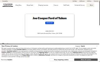 Cooper Auto Group website