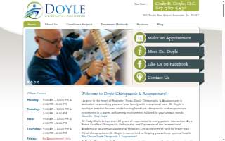 Doyle Chiropractic website
