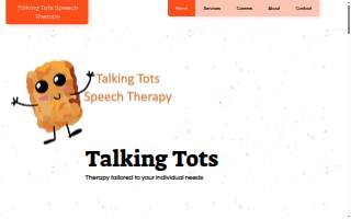 Talking Tots Speech Therapy website