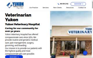 Yukon Veterinary Hospital website