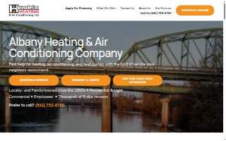 Hendrix Heating & Air Conditioning website