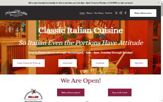 Nonna Emilia Ristorante Italiano website