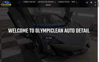 OlympiClean Auto Detail website