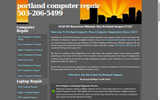 Portland Support Computer Repair of Aloha website
