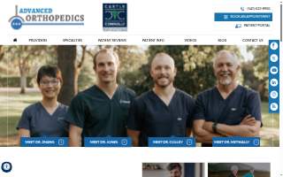 Advanced Orthopedics website