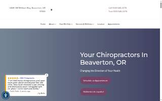 180 Chiropractic website