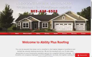 Ability Plus Roofing website