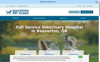 Beaverton Pet Clinic website
