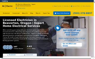 Mr. Electric of Beaverton - Tigard website