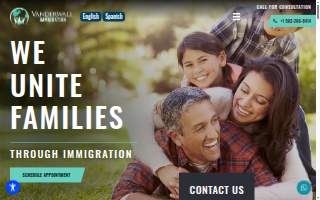 Vanderwall Immigration website