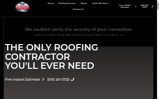 Deschutes Roofing website